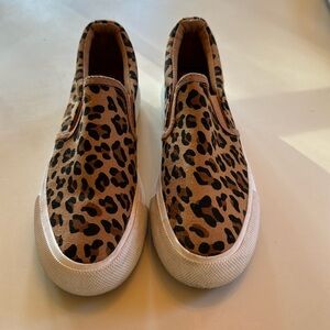Leopard print slip on shoes women’s size 6